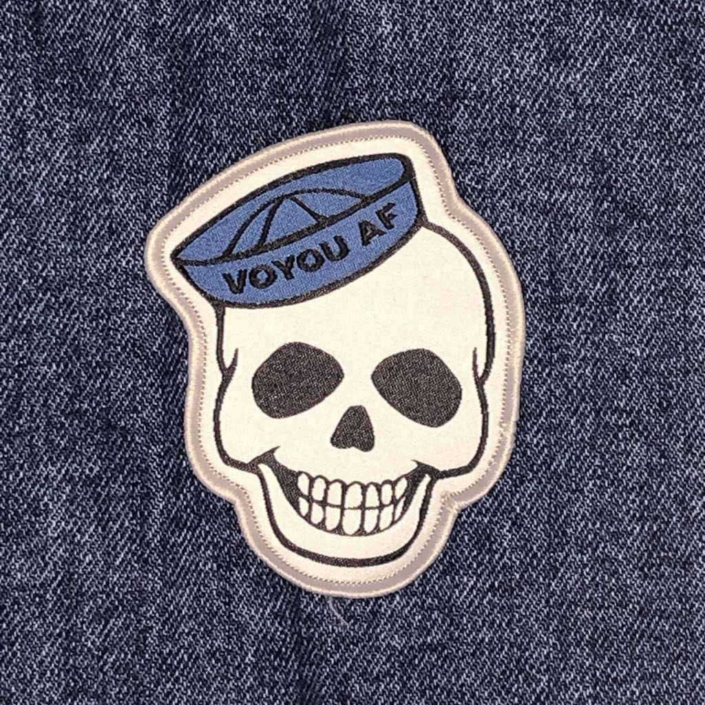 PATCH VOYOU NAVY SKULL