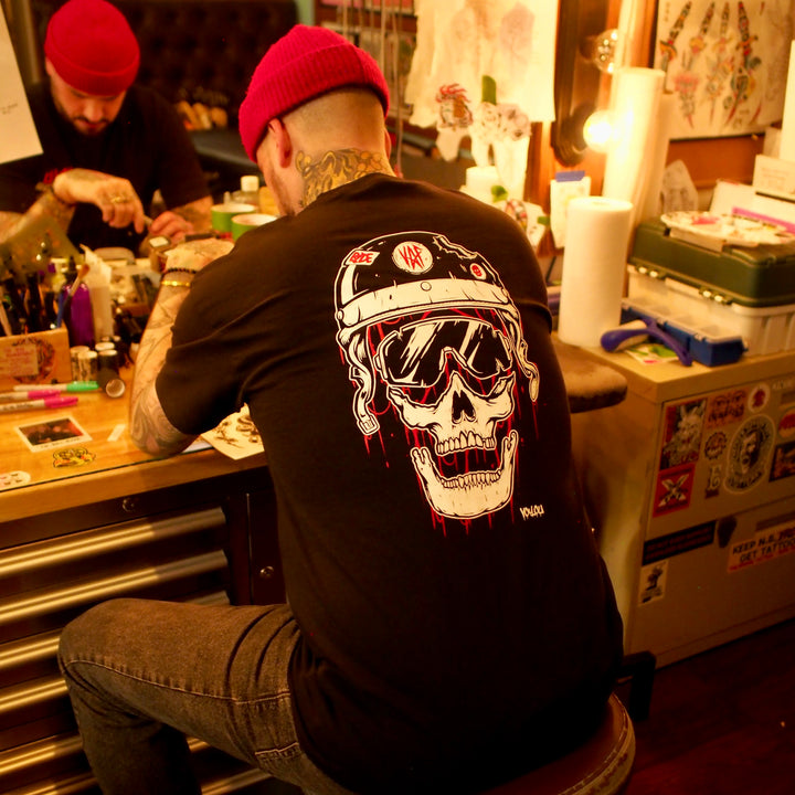 T-SHIRT VOYOU DECONSTRUCTED SKULL