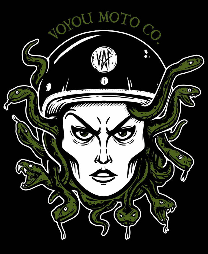 T-SHIRT VOYOU MEDUSA MOTO CO.